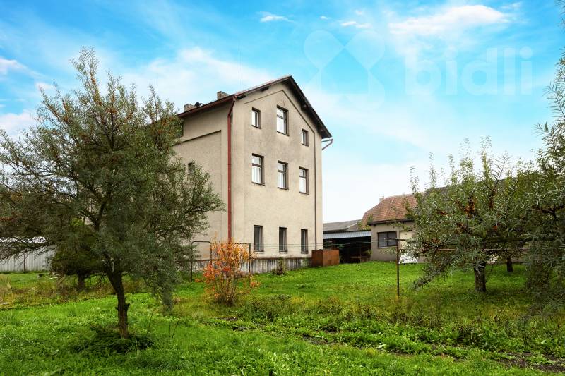 Prodej domu (275 m&#178;) s komerčním prostorem, 2 byty s pozemkem (2752 m&#178;) v obci Maleč