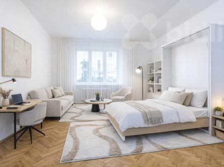 vizualizace | Prodej bytu, 1+kk, 48 m²