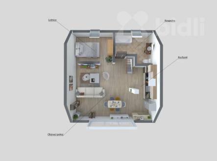 Půdorys č.2 - RD Lenešice | Prodej - dům/vila, 204 m²