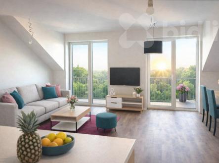 Moderní investiční byt 2+kk s balkonem v Českém Brodě | Prodej bytu, 2+kk, 70 m²