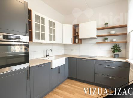 Kuchyně- vizualizace | Prodej bytu, 3+1, 68 m²