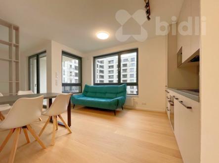 Pronájem bytu 1+kk s oddělenou ložnicí, lodžií a sklepem. Celkem 46,5 m2 - Praha 4, Nuselský pivovar | Pronájem bytu, 1+kk, 46 m²