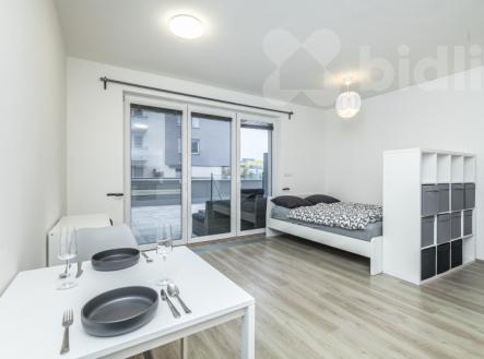 Garsoniéra 32m2 se sklepem a terasou 27m2, Praha 5 - Stodůlky | Pronájem bytu, garsoniéra, 34 m²