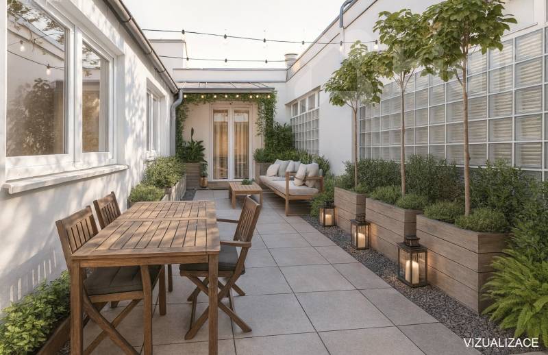 Výjimečný byt 4+kk s panoramatickým výhledem a terasou - Brno-Lesná