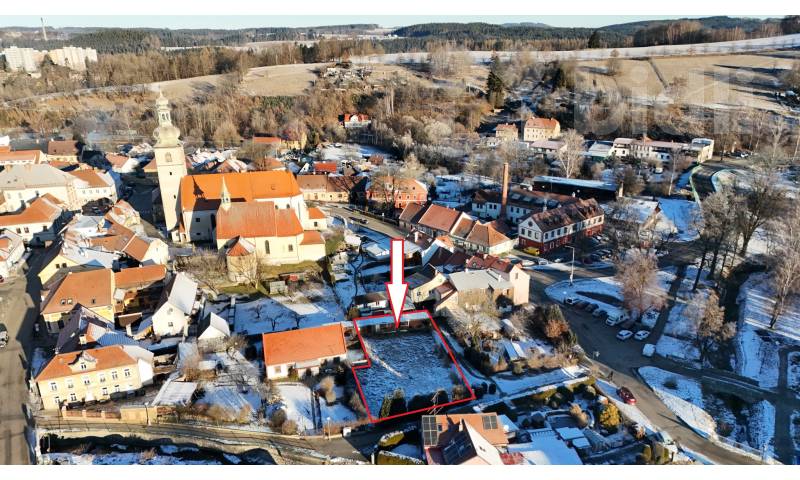 Prodej stavebního pozemku 602 m2, Kaplice