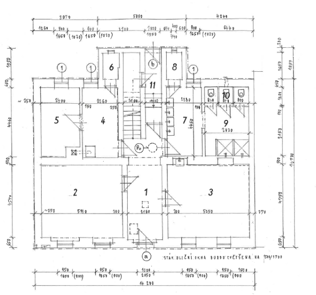 Pronájem administrativní budovy 335 m2 - Hodolanská, Olomouc
