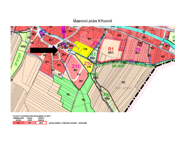 Prodej stavebních pozemků Křtomil 455 m2, Olomoucký kraj
