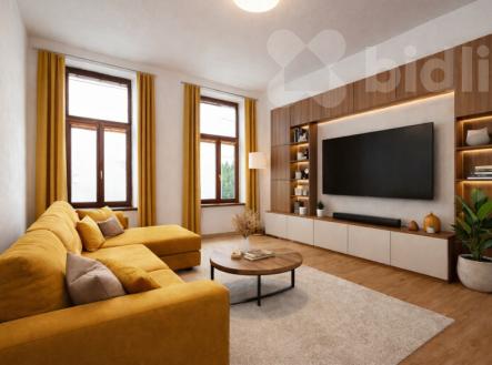 Prodej nově zrekonstuovaného bytu 3+kk / 2+1  v centru Prostějova | Prodej bytu, 2+1, 75 m²