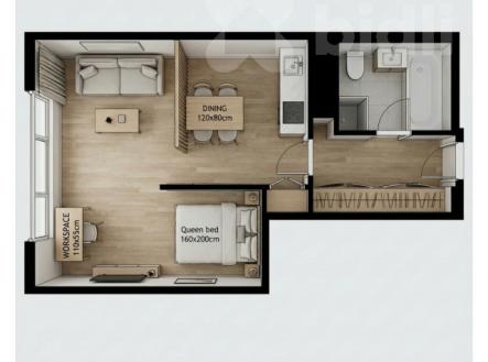 Návrh dispozičního řešení bytu | Prodej bytu, 1+kk, 39 m²