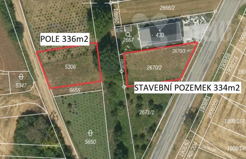 Prodej stavebního pozemku 670m2 - Ježov u Kyjova