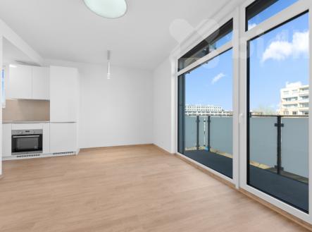 kuchyň + obývací pokoj | Pronájem bytu, 2+kk, 40 m²