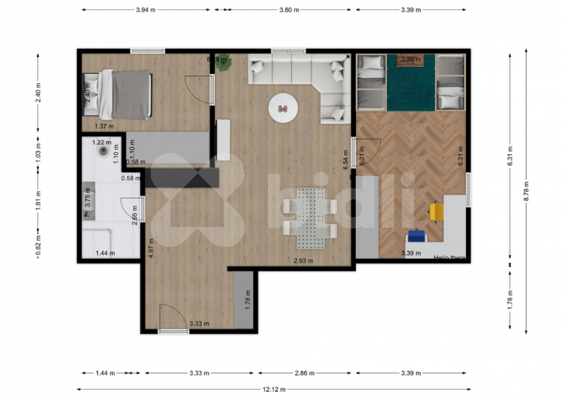 Pronájem bytu 3+kk, Kbely - Toužimská