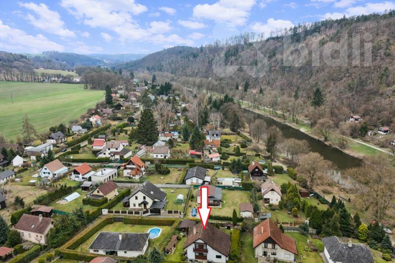 Krásný zděný dům 4+1 u Sázavy - Vrabčí brod - Hvozdec , kompletně vybavený, ihned k nastěhování