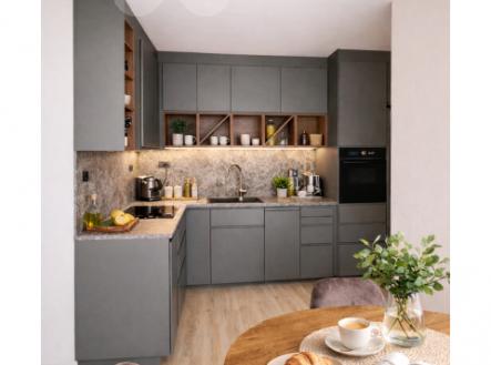 Obývací pokoj s kuchyní | Prodej bytu, 3+kk, 76 m²