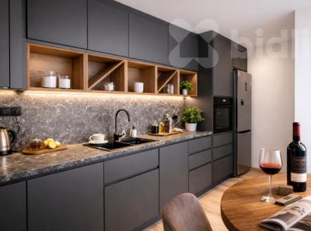 Jídelní část s atmosférou | Prodej bytu, 3+kk, 76 m²