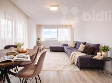 Obývací pokoj s kuchyní | Prodej bytu, 3+kk, 76 m²