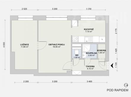 Prodej bytu 2+1 v klidné části Vinohrad s rychlým spojením do centra | Prodej bytu, 2+1, 47 m²