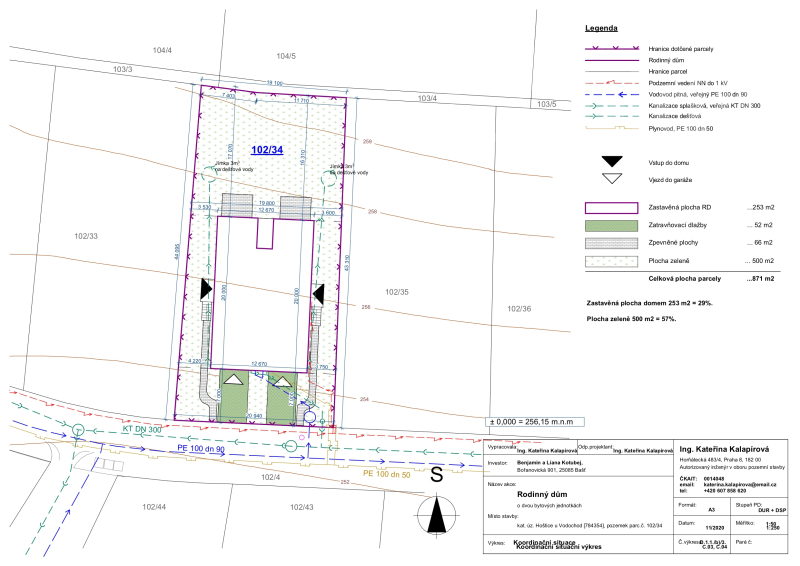Prodej pozemku, 867 m², Hoštice u Vodochod