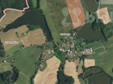 Pozemek v obci Svébohy určen v ÚP k výstavbě | Prodej - pozemek, trvalý travní porost, 3 293 m²