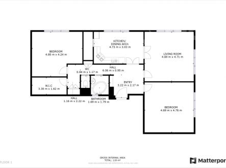 půdorys | Prodej bytu, 4+kk, 102 m²