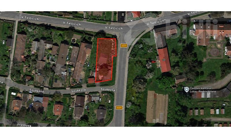 Prodej pozemku pro bydlení 900 m2, Chvaletice-V Telčicích