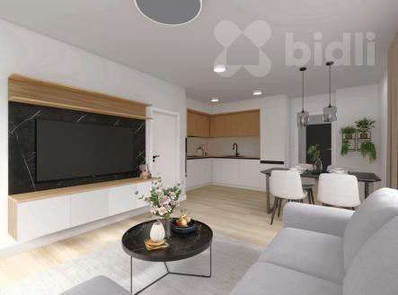 Prodej mezonetového bytu 3+kk se zahrádkou a 2 parkovacími místy - Dýšina | Prodej bytu, 3+kk, 85 m²