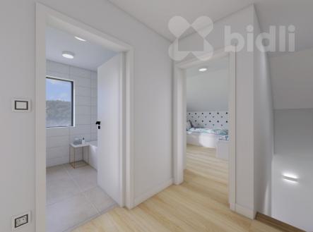 Prodej mezonetového bytu 3+kk se zahrádkou a 2 parkovacími místy - Dýšina | Prodej bytu, 3+kk, 85 m²