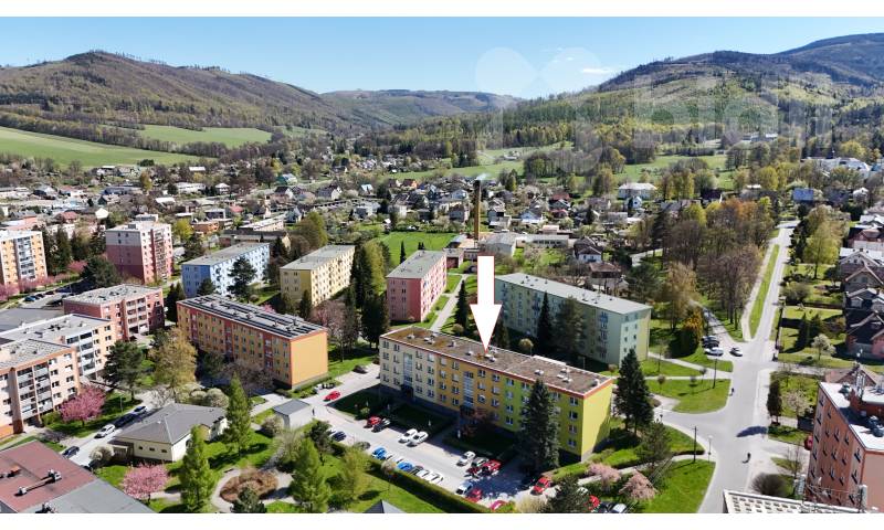Prostorný byt 2+1 61m2 Zlaté Hory.