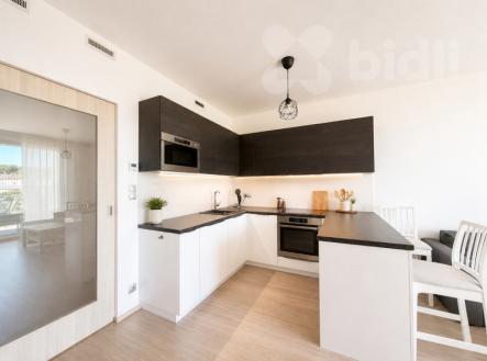 Pronájem bytu 2+kk, 50 m2 + terasa 11 m2, Praha 8 - Libeň, Harfa Design Residence | Pronájem bytu, 2+kk, 52 m²