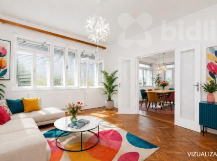 Polovina vily - byt 6+1,  půda, garáž, zahrada - Luhačovice | Prodej bytu, 6+1, 189 m²
