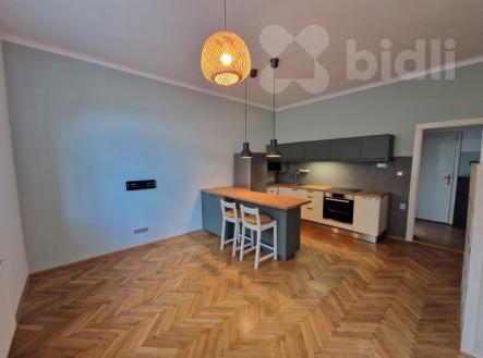 Kuchyně s obýv. pokojem | Pronájem bytu, 2+kk, 62 m²