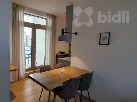 Pronájem moderního bytu 2+kk v centru Prostějova s parkováním a terasou | Pronájem bytu, 2+kk, 49 m²