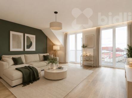 Prostorný byt 3+kk, 102 m2 s garáží a vybavením v Českém Brodě | Prodej bytu, 3+kk, 102 m²