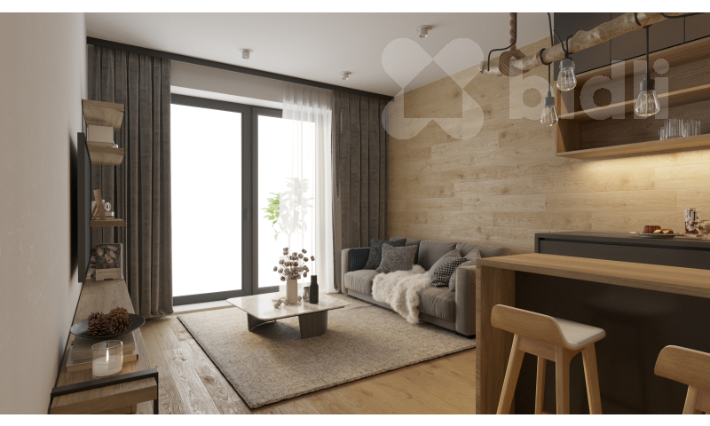 Prodej apartmánu 1+kk, 24 m2, ve výstavbě, Benešova Hora