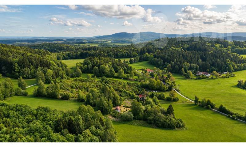 Chalupa na samotě, pozemek 1151 m2, Novohradské hory