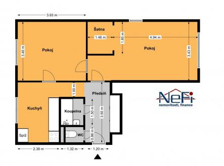 m3313-Jihlavska.jpg | Pronájem bytu, 2+1, 53 m²