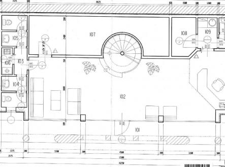 spodní patro | Prodej - kanceláře, 110 m²