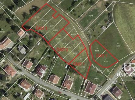 Snímek z katastrální mapy, developerský projekt, Benešov u Boskovic | Prodej - pozemek pro bydlení, 5 776 m²