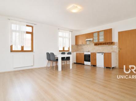 Pronájem bytu 3+kk Koláčkova, Brno- Řečkovice, Kuchyň a obývací pokoj 2 | Pronájem bytu, 3+kk, 96 m²