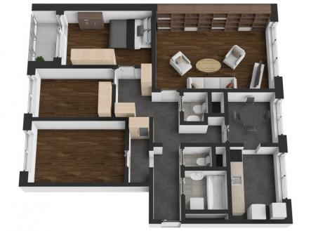 2196_3dTilt-floor_1 | Pronájem bytu, 4+1, 84 m²