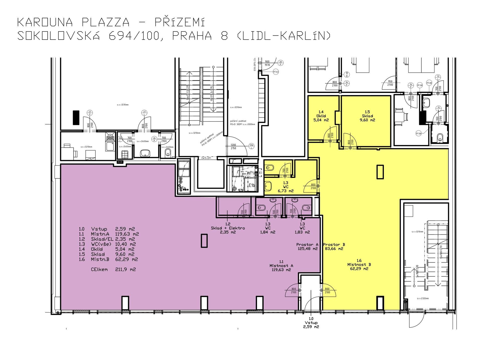 Pronájem luxusního obchodního prostoru v Karolina Plazza