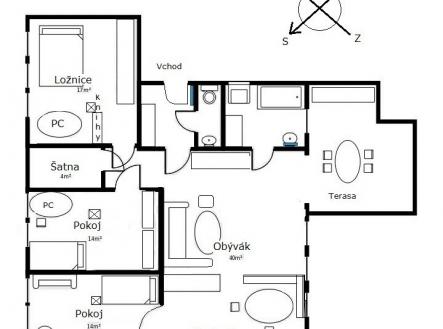 pudorys Erbenova 5 | Prodej bytu, 4+kk, 102 m²
