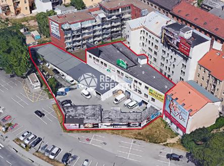 vankovka-tesco_3D-obrys | Pronájem - komerční objekt, sklad, 2 078 m²