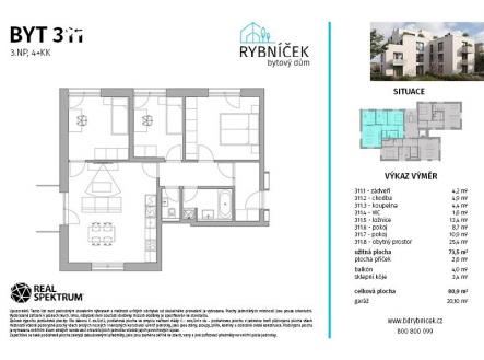Rybníček BD_311 | Prodej bytu, 4+kk, 81 m²