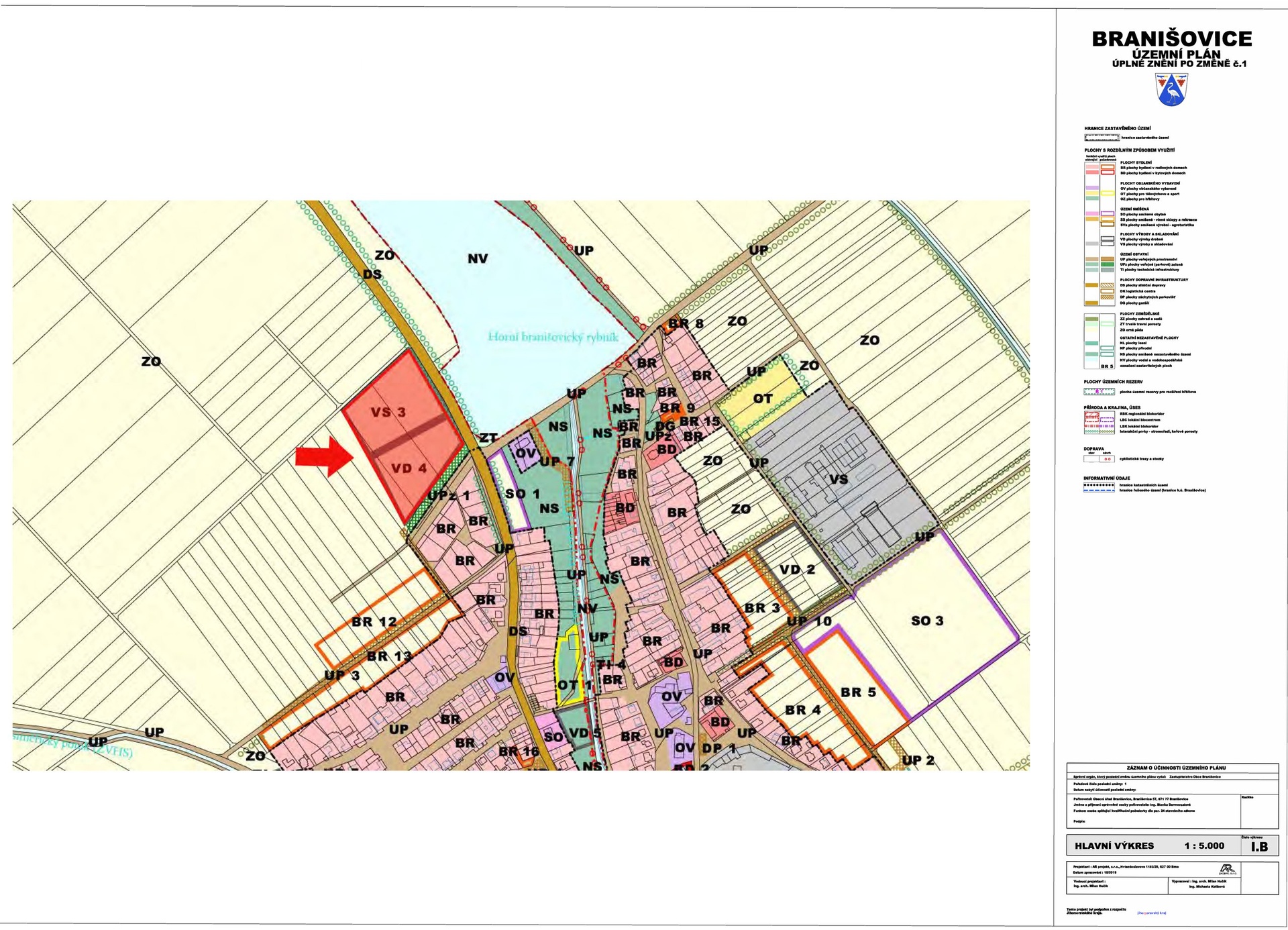 Branišovice_územní plán