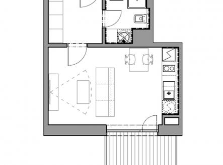 C2_byt_06 | Prodej bytu, 1+kk, 39 m²