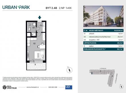 02.48 | Prodej bytu, 1+kk, 34 m²