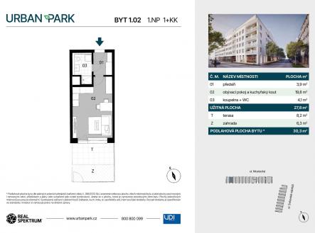 01.02 | Prodej bytu, 1+kk, 30 m²