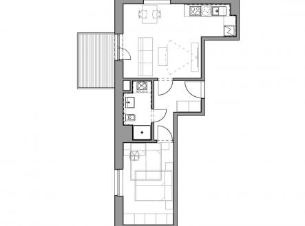 D2_byt_05 | Prodej bytu, 2+kk, 52 m²