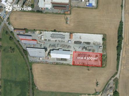 U vlečky - zákres | Pronájem - pozemek pro komerční výstavbu, 4 100 m²